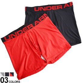 大きいサイズ メンズ UNDER ARMOUR (アンダーアーマー) 吸汗速乾 ストレッチ 前開き ボクサーパンツ 2枚セット Tech 6in 2 Pack ボクサー パンツ セット スポーツ 1358556