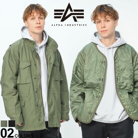 アルファインダストリーズ M65 ライナー付き ミリタリー ハーフコート ユニセックス ALPHA INDUSTRIES INC アウター FIELDJACKET WITH LINER メンズ TA1678019