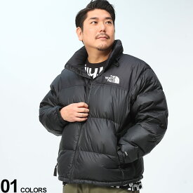 大きいサイズ メンズ THE NORTH FACE (ザ ノースフェイス) 撥水 フード収納 フルジップ ダウンジャケット 700フィルパワー 1996 RETRO NUPTSE JK ジャケット ブルゾン ダウン NF0A3C8DD22