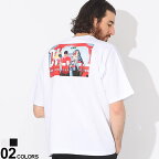 DIESEL (ディーゼル) グラフィックバックロゴ クルーネック 半袖 Tシャツブランド メンズ 男性 トップス Tシャツ 半袖 シャツ DSA127490BEAF