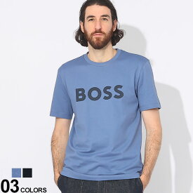 HUGO BOSS (ヒューゴボス) ロゴプリント クルーネック 半袖 Tシャツブランド メンズ 男性 トップス Tシャツ 半袖 シャツ HB50495742