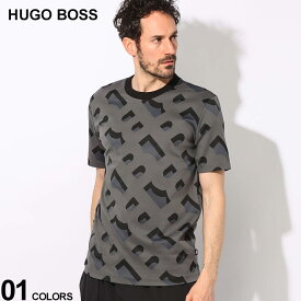 HUGO BOSS (ヒューゴボス) ストレッチコットン モノグラム クルーネック 半袖 Tシャツ HB50504100 ブランド メンズ 男性 トップス Tシャツ 半袖 シャツ