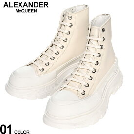 ALEXANDER McQUEEN (アレキサンダーマックイーン) トレッド スリック レースアップ ハイカット スニーカー TREAD SLICK MQ7056617701 ブランド メンズ 男性 シューズ 靴 スニーカー ハイカット