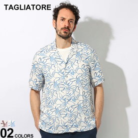 TAGLIATORE (タリアトーレ) オープンカラー フラワー柄 半袖 シャツ HAWAII TGHAWAII270004 ブランド メンズ 男性 トップス シャツ 半袖シャツ 柄シャツ