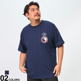 T＆C Surf Designs (ティーアンドシーサーフデザイン) 花火バックプリント クルーネック 半袖 Tシャツ DM2453 大きいサイズ メンズ トップス シャツ 半袖 コットン