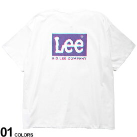 Lee (リー) バックロゴプリント クルーネック 半袖 Tシャツ LT313292183L5L 大きいサイズ メンズ トップス Tシャツ 半袖 クルー