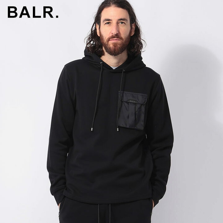 楽天市場】ボーラー BALR. ナイロンポケット プルオーバー パーカー Q 