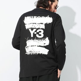 ワイスリー Y-3 U グラフィック バックロゴ クルーネック 長袖 Tシャツ U GFX Y3JN4880 ブランド メンズ 男性 トップス Tシャツ ロンT コットン プリントT