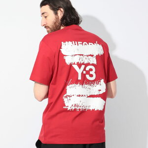 ���C�X���[ Y-3 U �O���t�B�b�N �o�b�N���S �N���[�l�b�N ���� T�V���c U GFX Y3JN3751 �u�����h �����Y �j�� �g�b�v�X T�V���c �e�B�[�V���c Tee �R�b�g�� �v�����gT