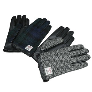 Harris Tweed (�n���X�c�C�[�h) �O���[�u T1612 �傫���T�C�Y �����Y ���N�� �� ��� �L���O�T�C�Y �`�F�b�N �w�����{�� �h�� �H �~