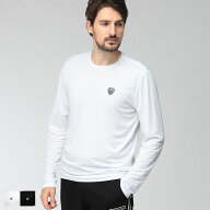 エンポリオアルマーニ メンズ Tシャツ EMPORIO ARMANI 長袖 EC限定 EA7 胸ワンポイント エンブレム クル…