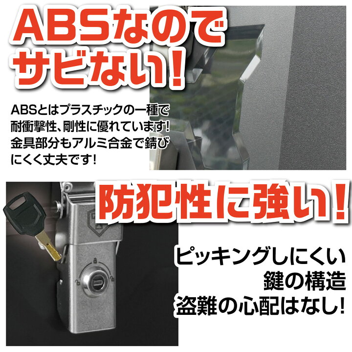 楽天市場】【☆最大2,000円OFFクーポン！】バイク用リアボックス ABS 