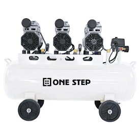 【★P最大10倍&1,000円cp！】オイルレス エアーコンプレッサー 200v 大容量 90L 0.8MPa最高圧力 低騒音 大口径