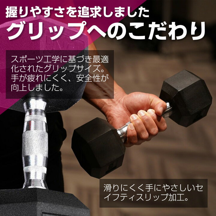 楽天市場】ダンベル ヘキサゴンダンベル ヘックスダンベル 六角 筋トレ 
