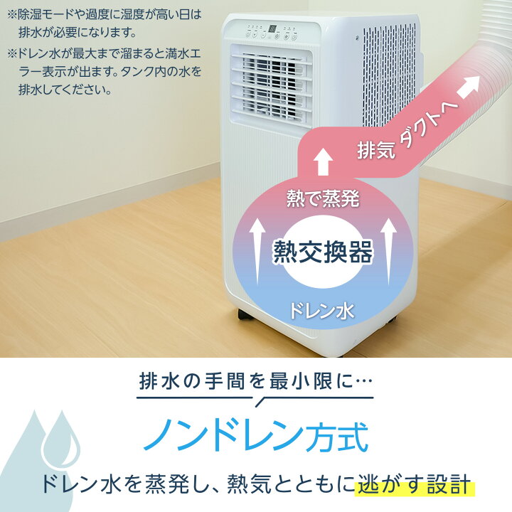 楽天市場】スポットクーラー ポータブルクーラー 家庭用 7畳 移動式 窓 