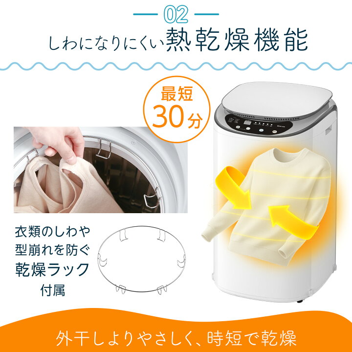 楽天市場】【☆マラソン特別価格！】洗濯乾燥機 3.2kg 全自動 洗濯機 