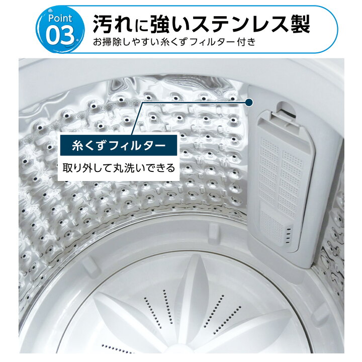 楽天市場】【マラソン特別価格】洗濯機 一人暮らし 5.5kg 小型洗濯機 
