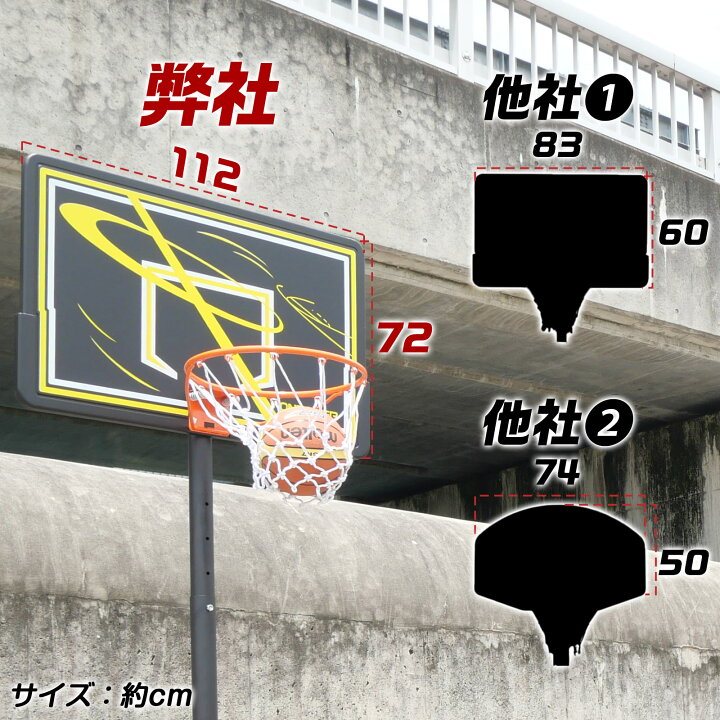 楽天市場】【☆ラスト24時間 10%cp配布中!】バスケットゴール 移動式 