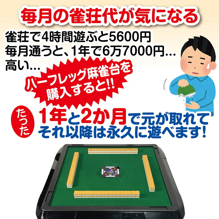 楽天市場】【☆5日はP最大10倍UP！】全自動麻雀卓 和室【3人打ち対応 