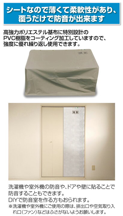 楽天市場】防音シート 建築用 工事現場軽量 0.5mm 厚 足場シート 家庭 