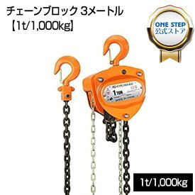 チェーンブロック 3m 1000kg 1t 1トン 手動式 荷締機 3メートル 合金 ダブルブレーキ 倉庫 工場 建築現場 港埠頭 運搬 運送 耐久性