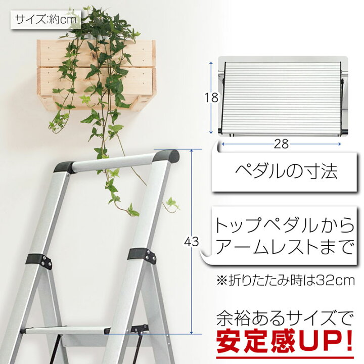 楽天市場】【20日はP最大10倍&1,000円OFFcp！】脚立 折りたたみ 三段 