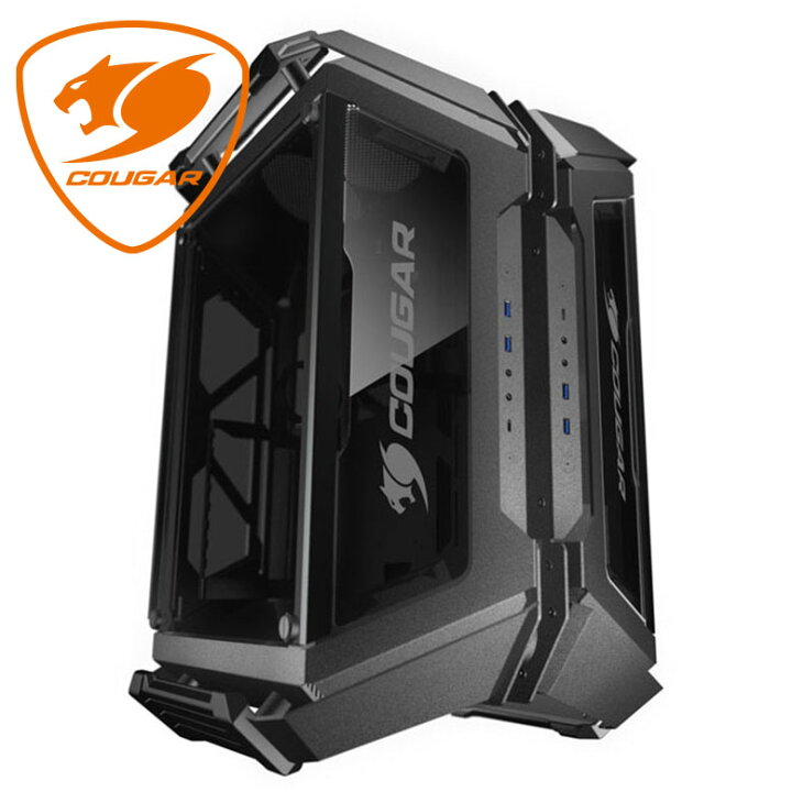 楽天市場 Cougar ゲーミングpcケース Gemini X デュアルビルド構造 アルミ製ケース 縦 横置き可能 強化ガラス使用 ブラック 国内正規品 haba楽天市場店 楽天市場 Cougar ゲーミングpcケース Gemini X デュアルビルド構造 アルミ製ケース 縦 横置き可能 強化ガラス使用 ブラック 国内正規品 haba楽天市場店