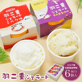 羽二重ジェラート ミルク 金時 アイス 詰め合わせ 6個入り 各3個 羽二重餅 牛乳 五郎島金時 さつまいも 【日時指定可能】 餅 お餅 和菓子 スイーツ お菓子 福井 銘菓 北陸 ギフト 贈り物 お土産 お供え 内祝い お返し 母の日 父の日 バレンタインデー お中元 敬老の日