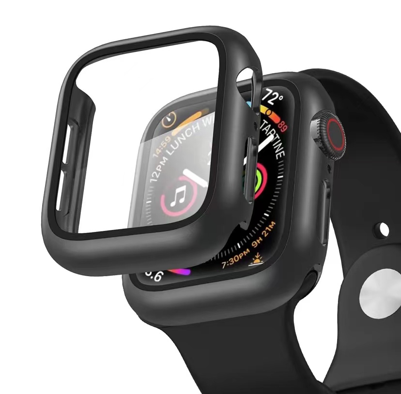 お得Apple Watch ケース Watchカバー 44mm PC素材 強化H9ガラス 全面