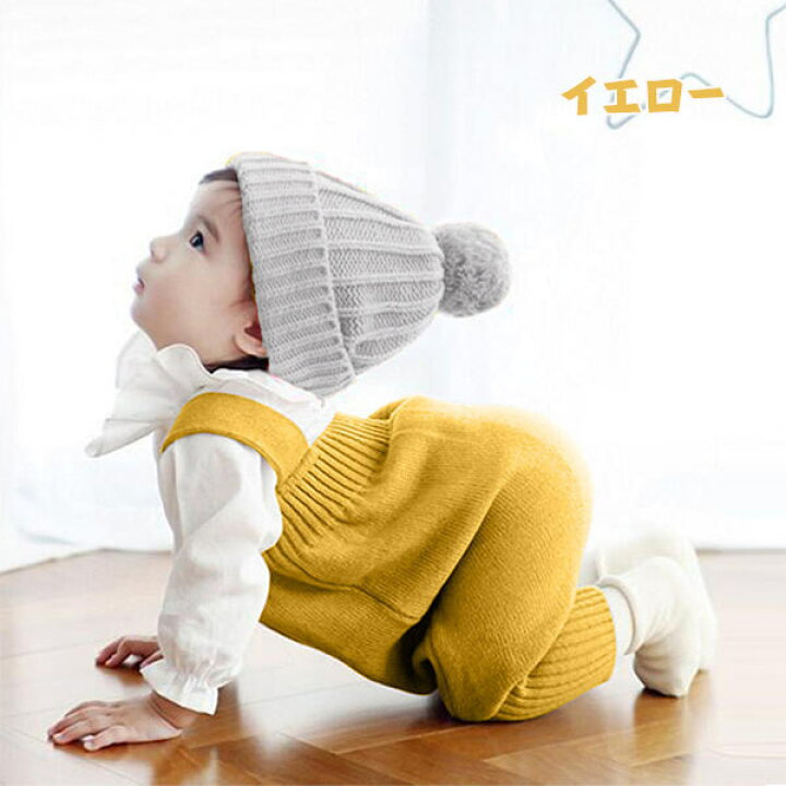 楽天市場】ニット サロペット ベビー服 キッズ 子供 ニット ロンパース 