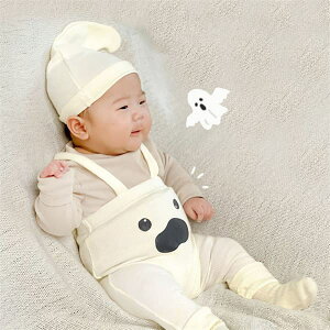 ハロウィン 衣装 サロペット ベビー キッズ 子供 ハロウィン コスプレ かぼちゃ 赤ちゃん 新生児 女の子 男の子 ハロウィン 仮装 2点セット コウモリ 幽霊 おばけ ロンパース レギンス オーバ