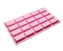 【0,5の日ポイント5倍 今月限定ポイント3倍】シリコン型 長方形 フィナンシェ 縦5cm×横2.5cm 20個 DIY チョコレート …
