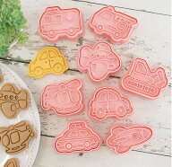 【0,5の日ポイント5倍 今月限定ポイント3倍】3D クッキー型 クッキー型 抜き型 お菓子 乗り物 製菓 キッ…
