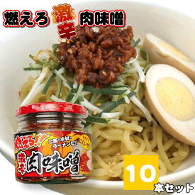 燃えろ!! 激辛肉味噌 200g×10 瓶詰め ご飯のお供 激辛 肉味噌 ソイミート 豚肉 惣菜 おかず おみやげ 畑の肉 おにぎり 豆腐 サラダ 惣菜 万能調味料 お土産 おうちごはん ピリ辛 おかずだれ おかずみそ おつまみ