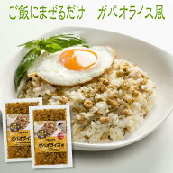 ご飯にまぜる ガパオライス風 120g×2個セット 4合用 4〜6人前 メール便 国産 大豆ミート おかず ご飯の…