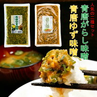 人気の2品　青唐辛子味噌 ・ 青唐ゆず味噌 メール便　ご飯のお供お中元 夏ギフト 食品 食べ物 味噌 ご飯…
