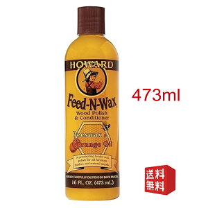 n[h HOWARD Feed-N-Wax FW0016 16oz 473ml 16IX Ƌ eiX C M^[ ؐip bNX
