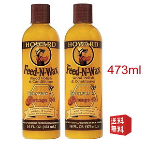 n[h HOWARD Feed-N-Wax FW0016 16oz 473ml 2{Zbg (16oz./473ml×2{=946mlj16IX Ƌ eiX C M^[ ؐip bNX