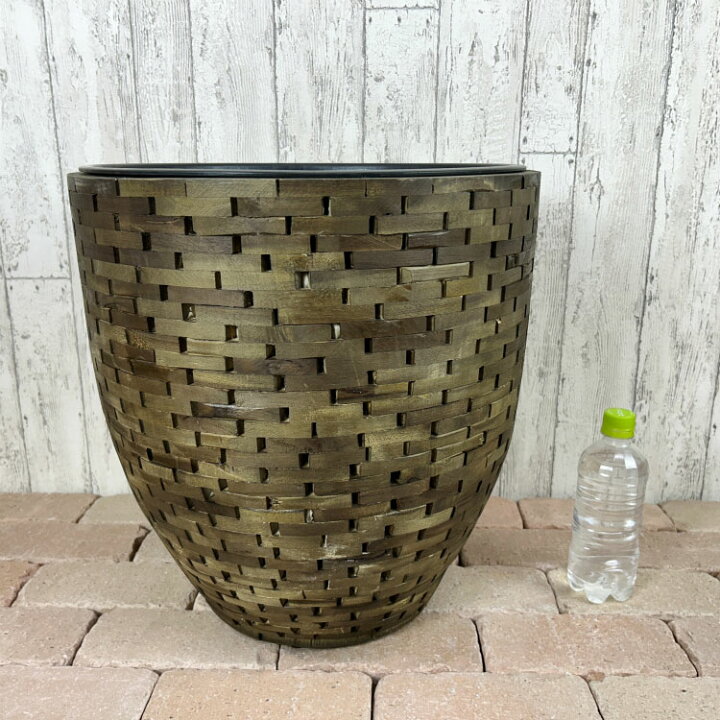 楽天市場】植木鉢 モザイクウッドポット AS064-420 14号(42cm) 鉢 