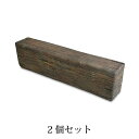 枕木風 花壇ブロック 横置き Dタイプ 2個セット [レンガ・煉瓦・花壇・ベランダガーデン・土留め]