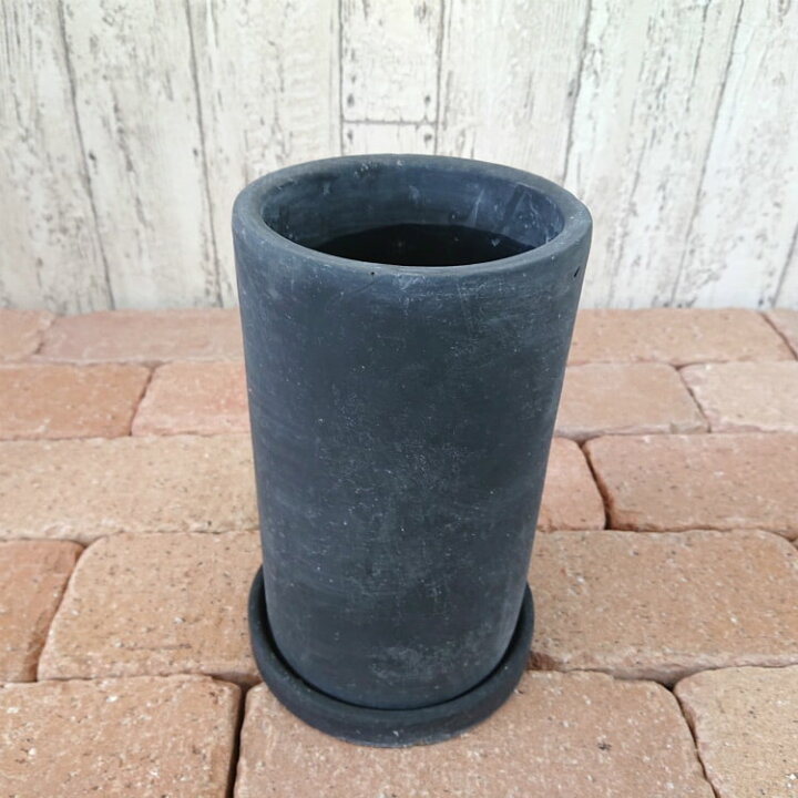 楽天市場 植木鉢 おしゃれ セメントポット Mm015 1 4号 12cm 陶器鉢 白 黒 コンクリート 植木鉢とテラコッタの専門店 鉢人
