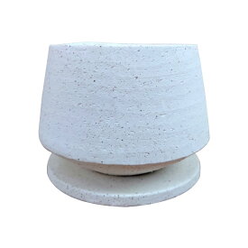 植木鉢 おしゃれ ストーンポット MM036-160 5号(16cm) / 陶器鉢 白 黒