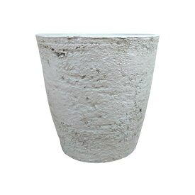 植木鉢 おしゃれ プラスチック ストーンサークルポット UN001-230 7.5号(23cm) 鉢底穴有り 鉢カバー 軽い 大型 FRP モダン 丸型