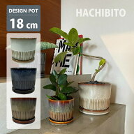 植木鉢 おしゃれ 陶器鉢 クリアグラデーションポット YD011-180 6号(18cm) 鉢底穴有り 受け皿付き モダン…