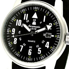 Aeromatic 1912 エアロマティック 1912 エアロマチック 1912 クォーツ 腕時計 メンズ パイロットウォッチ [A1335] 在庫限り