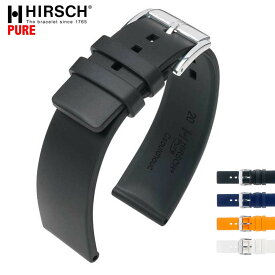 HIRSCH ヒルシュ PURE(ピュア) 4色 腕時計ベルト カウチューク(天然ゴム) 18mm/20mm/22mm24mm.