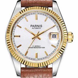 【NEW】PARNIS パーニス 自動巻 腕時計 メンズ [PA2112-P-S3AL-SGDB-B] 並行輸入品 メーカー保証
