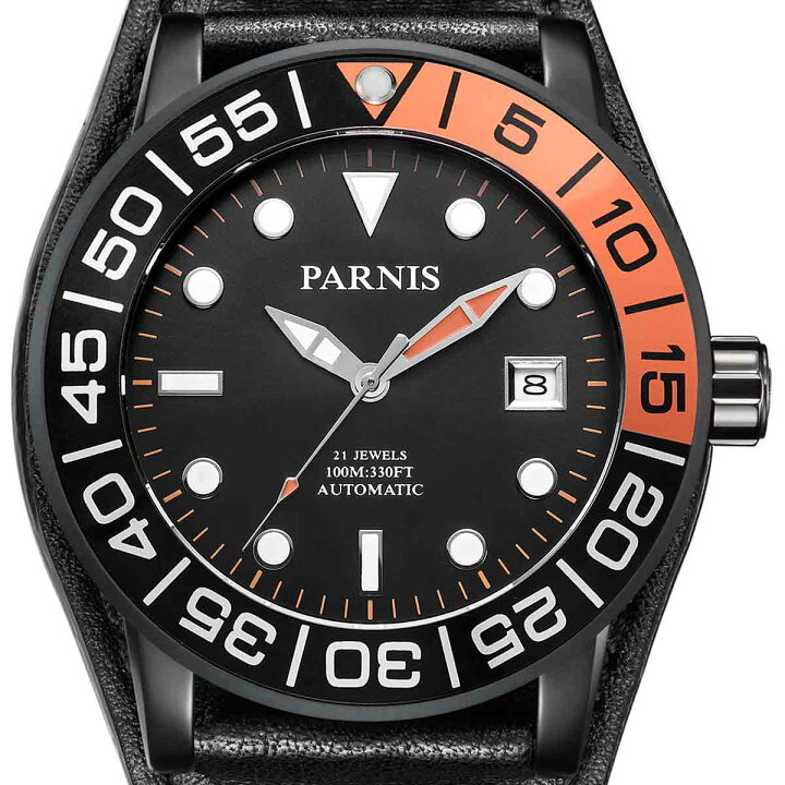 楽天市場】【NEW】PARNIS パーニス 自動巻き 腕時計 [PA6056-S3AL 