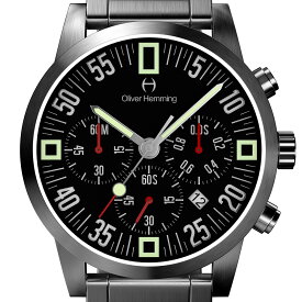 Oliver Hemming オリバーヘミング クォーツ 腕時計 イギリス アート デザイン [WTC17SB80BCDSB] 正規代理店品 純正ケース　メーカー保証