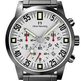 【スーパーSALE割引】Oliver Hemming オリバーヘミング クォーツ 腕時計 イギリス アート デザイン [WTC17SB80WCDSB] 正規代理店品 純正ケース　メーカー保証